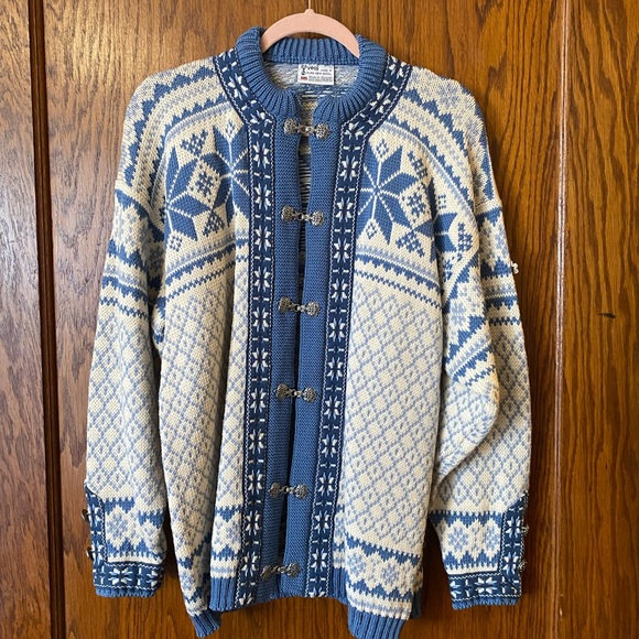 Voss Pure Wool Norwegian Sweater - Picture 1 of 5